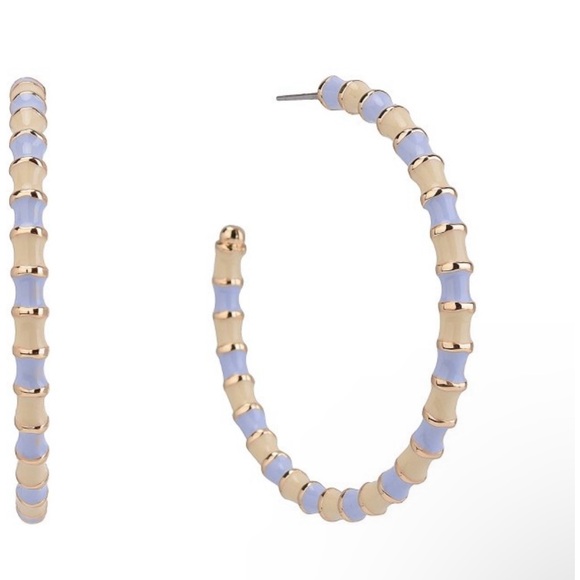 Isaac Mizrahi Enamel Post Hoop Earrings - Picture 1 of 2